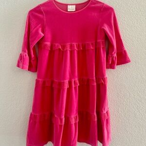 Hanna Andersson Pink Velour Long Sleeve Dress US Size 8